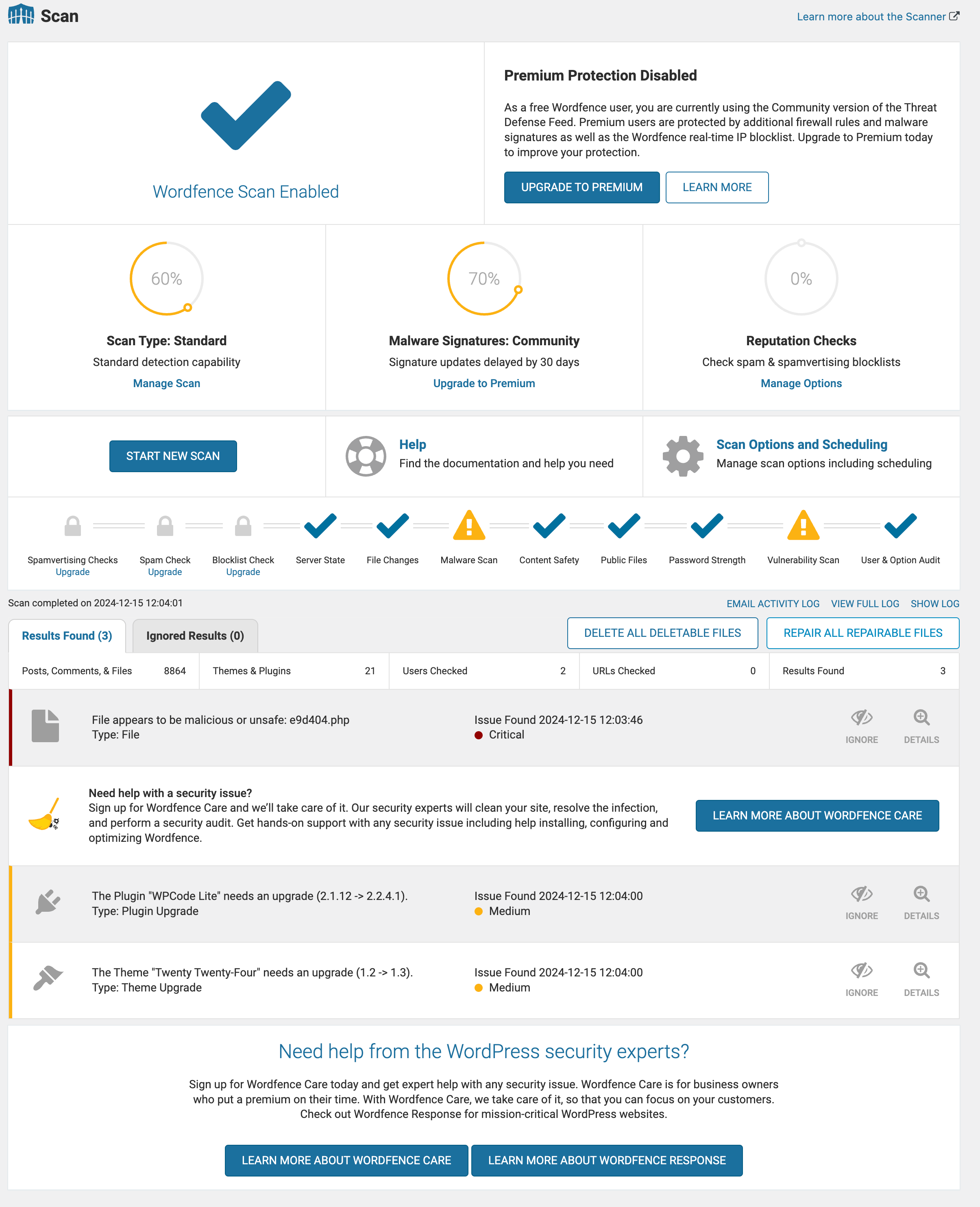 Wordfence Security 8